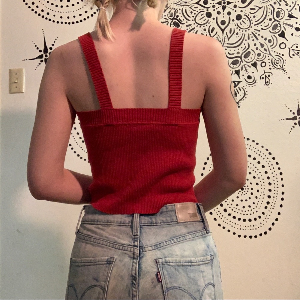 Button Up Knit Tank - Picture 2 of 2